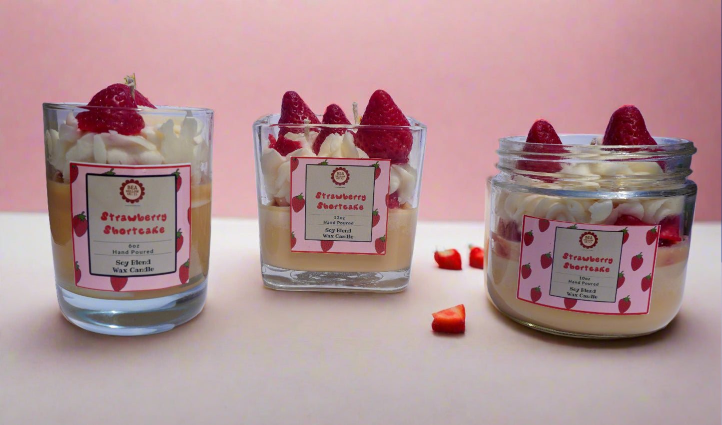 Strawberry Shortcake Soy Blend Candles