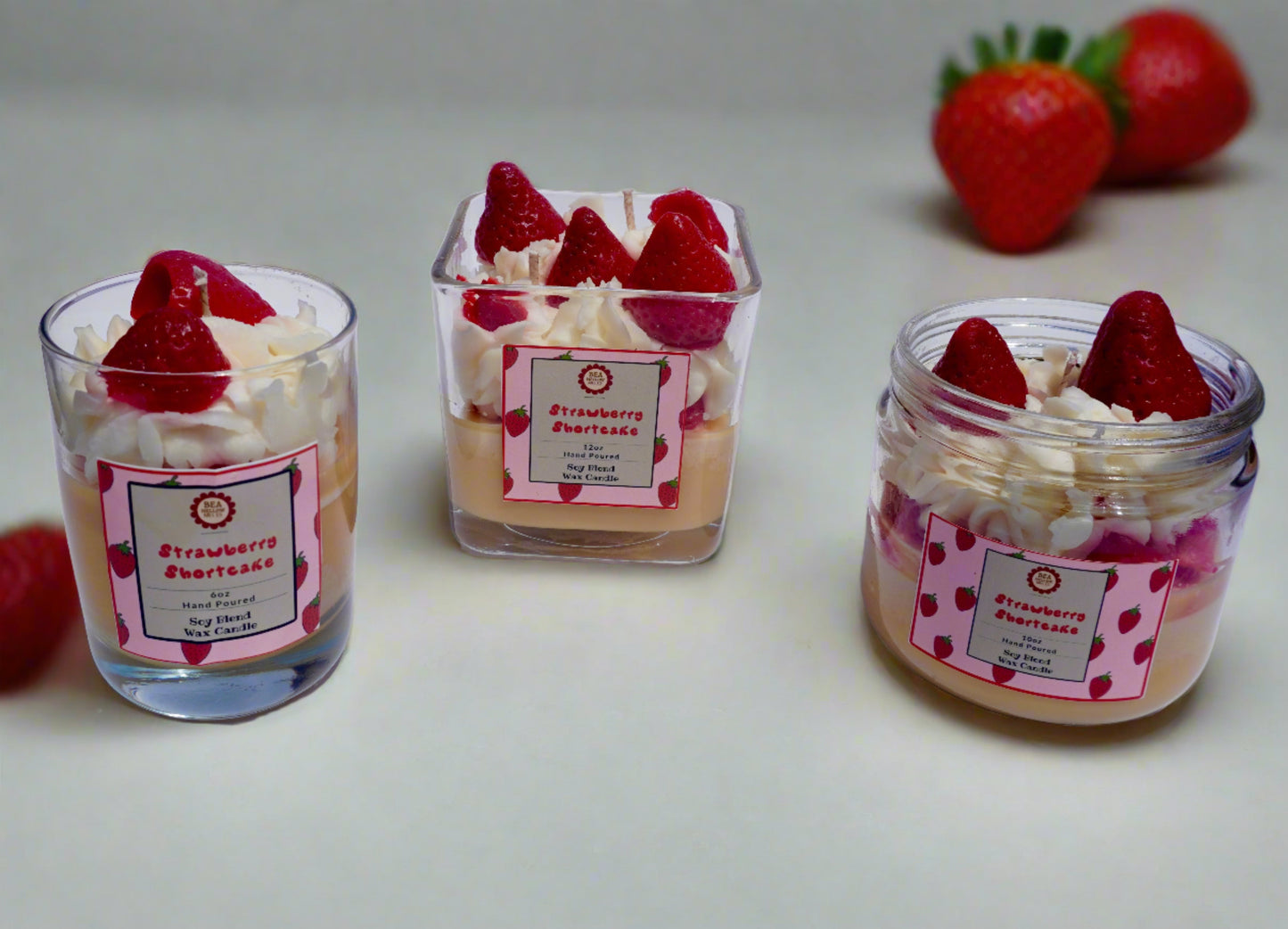 Strawberry Shortcake Soy Blend Candles