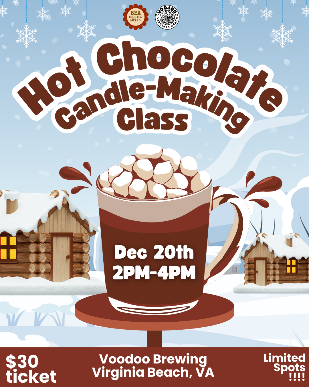(Dec 20) Hot Chocolate Candle-Making Class at Voodoo